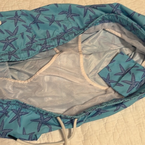 Crown & Ivy‎ Blue Starfish Swim Trunks - Picture 4 of 5